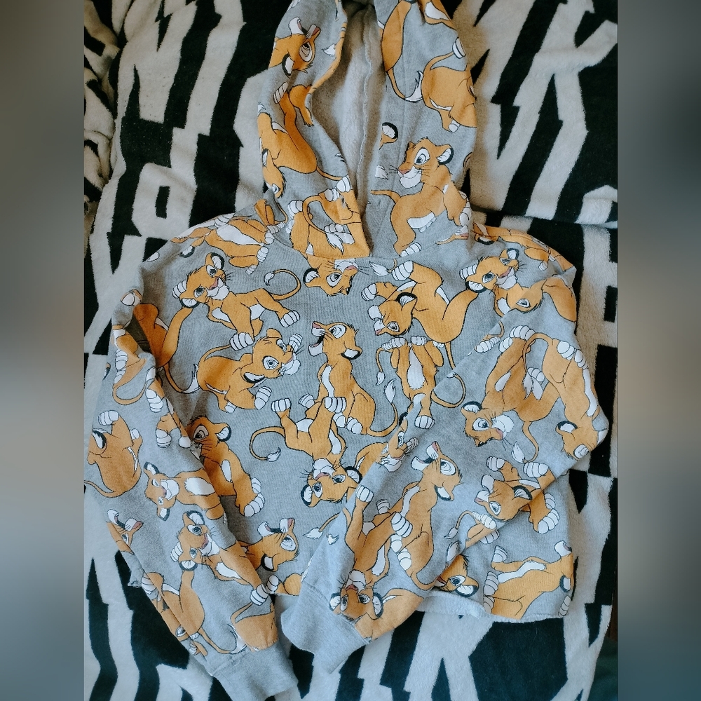 Lion King Simba Cropped Hoodie